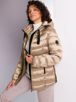 Daunenjacke mit 2 Tragevarianten