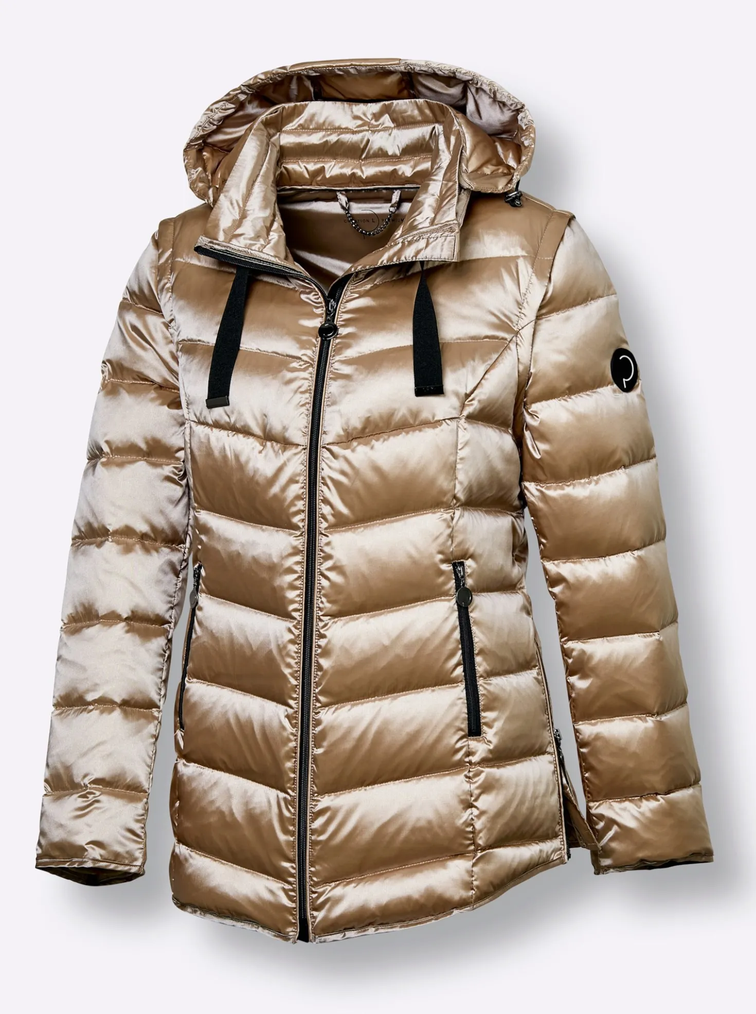 Daunenjacke mit 2 Tragevarianten