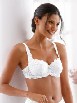 Dirndl-BH mit Bügel und bestickter Bordüre