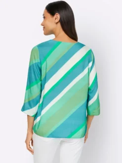 Druckbluse aus reiner Viskose