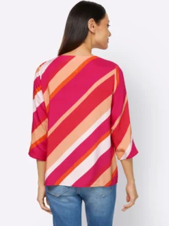 Druckbluse aus reiner Viskose
