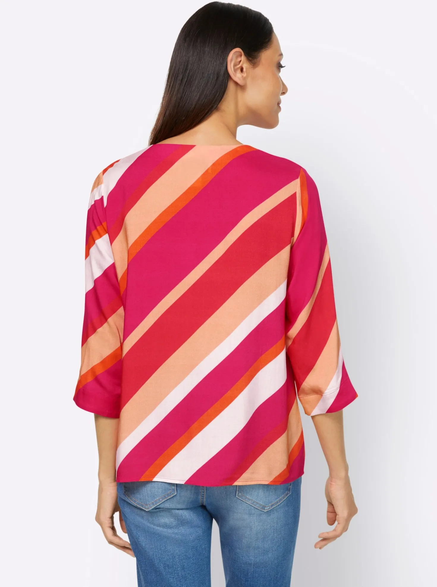 Druckbluse aus reiner Viskose