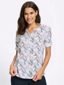 Druckbluse aus reiner Viskose
