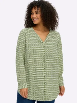 Druckbluse in A-Linie