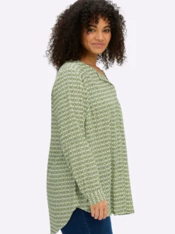 Druckbluse in A-Linie