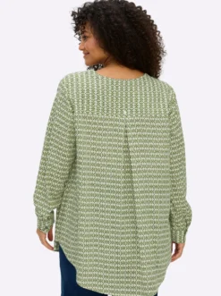 Druckbluse in A-Linie