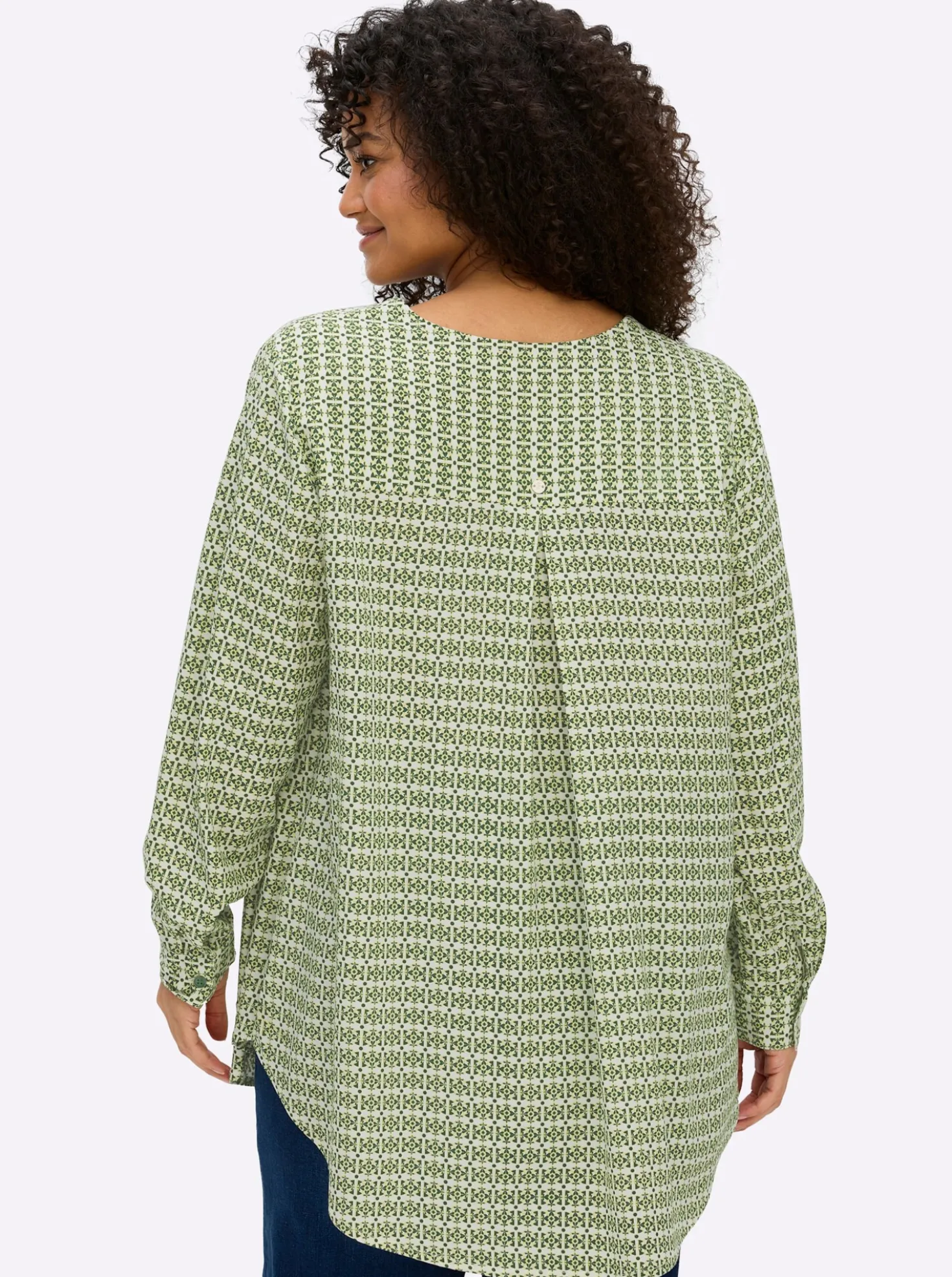 Druckbluse in A-Linie