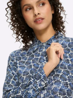 Druckbluse in Satin-Qualität