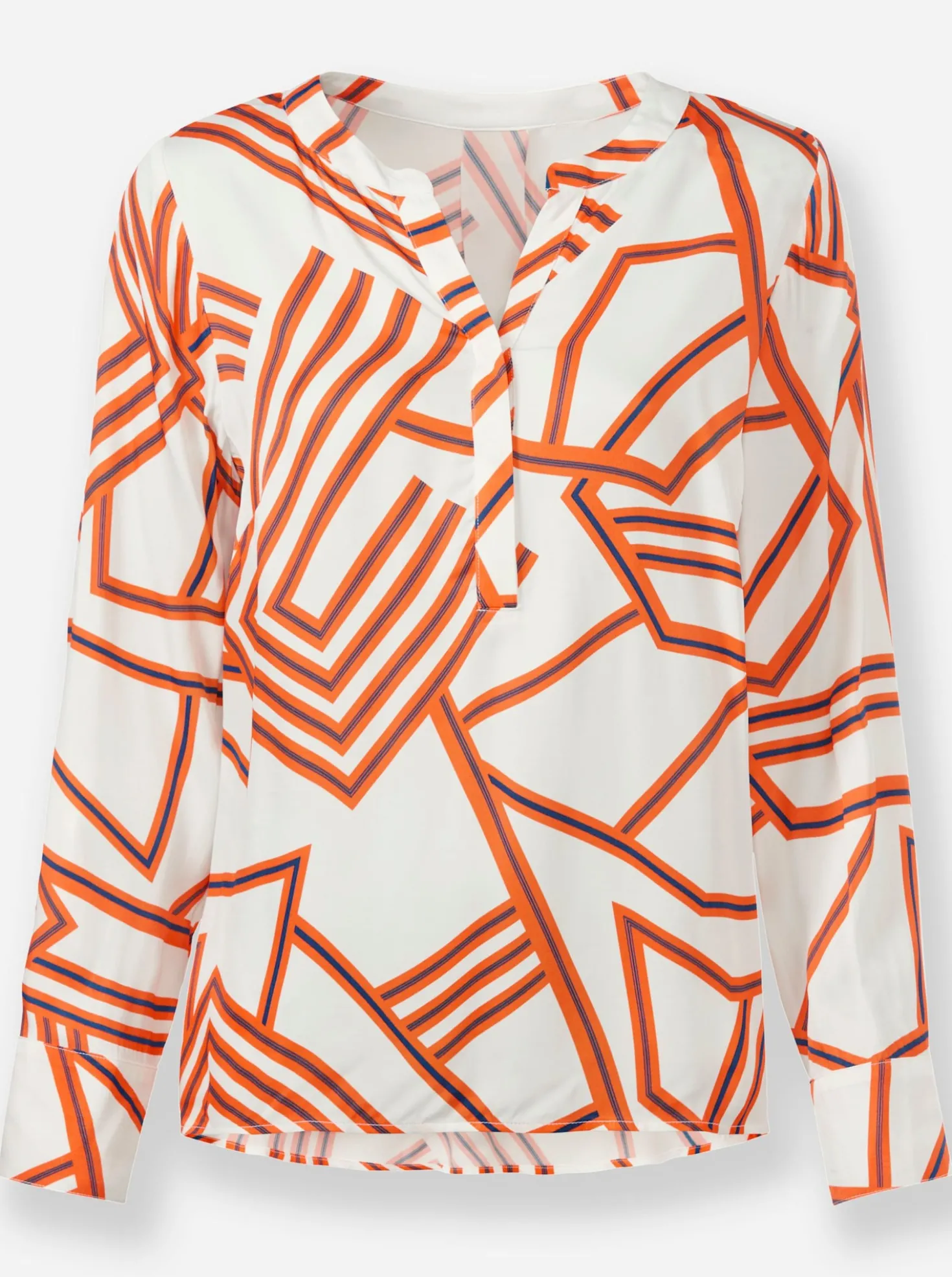 Druckbluse mit Grafik-Dessin