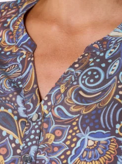 Druckbluse mit Paisley-Dessin
