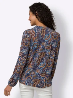 Druckbluse mit Paisley-Muster