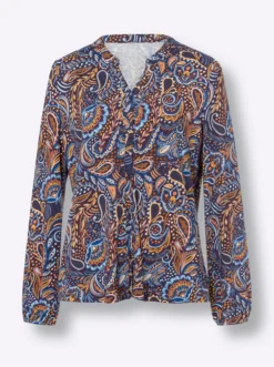 Druckbluse mit Paisley-Muster