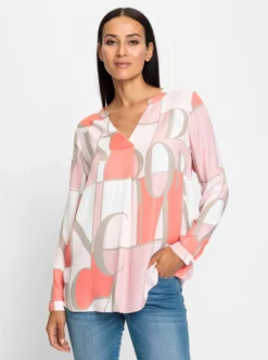 Druckbluse zum Schlupfen