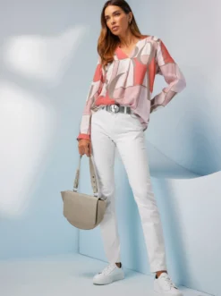 Druckbluse zum Schlupfen