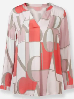 Druckbluse zum Schlupfen