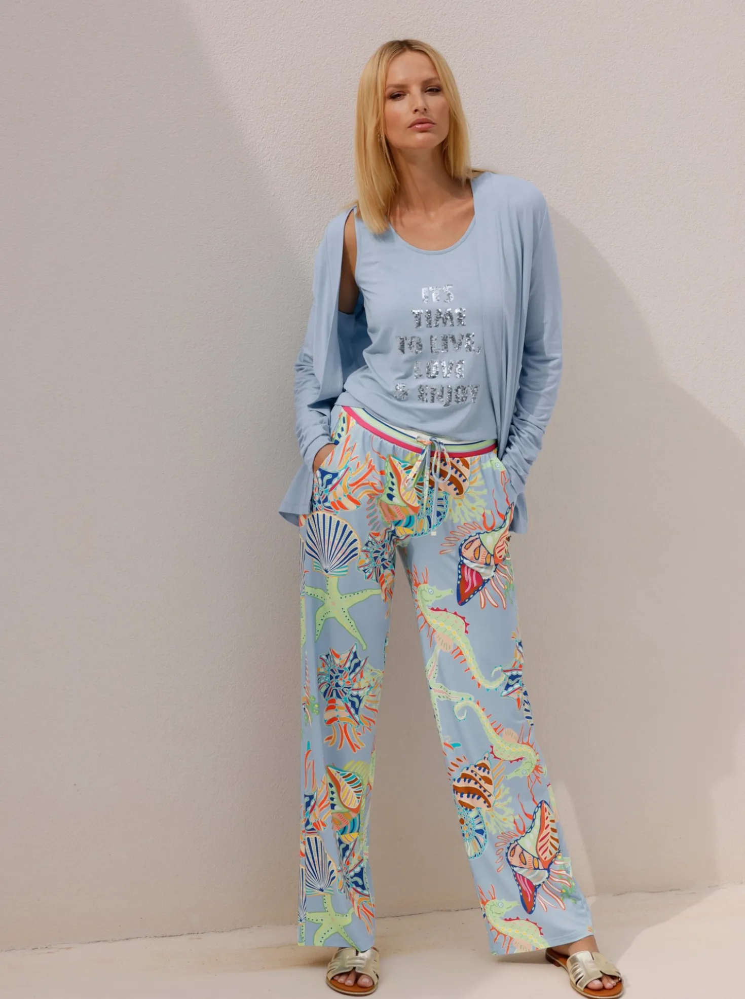 Druckhose mit exklusivem Dessin