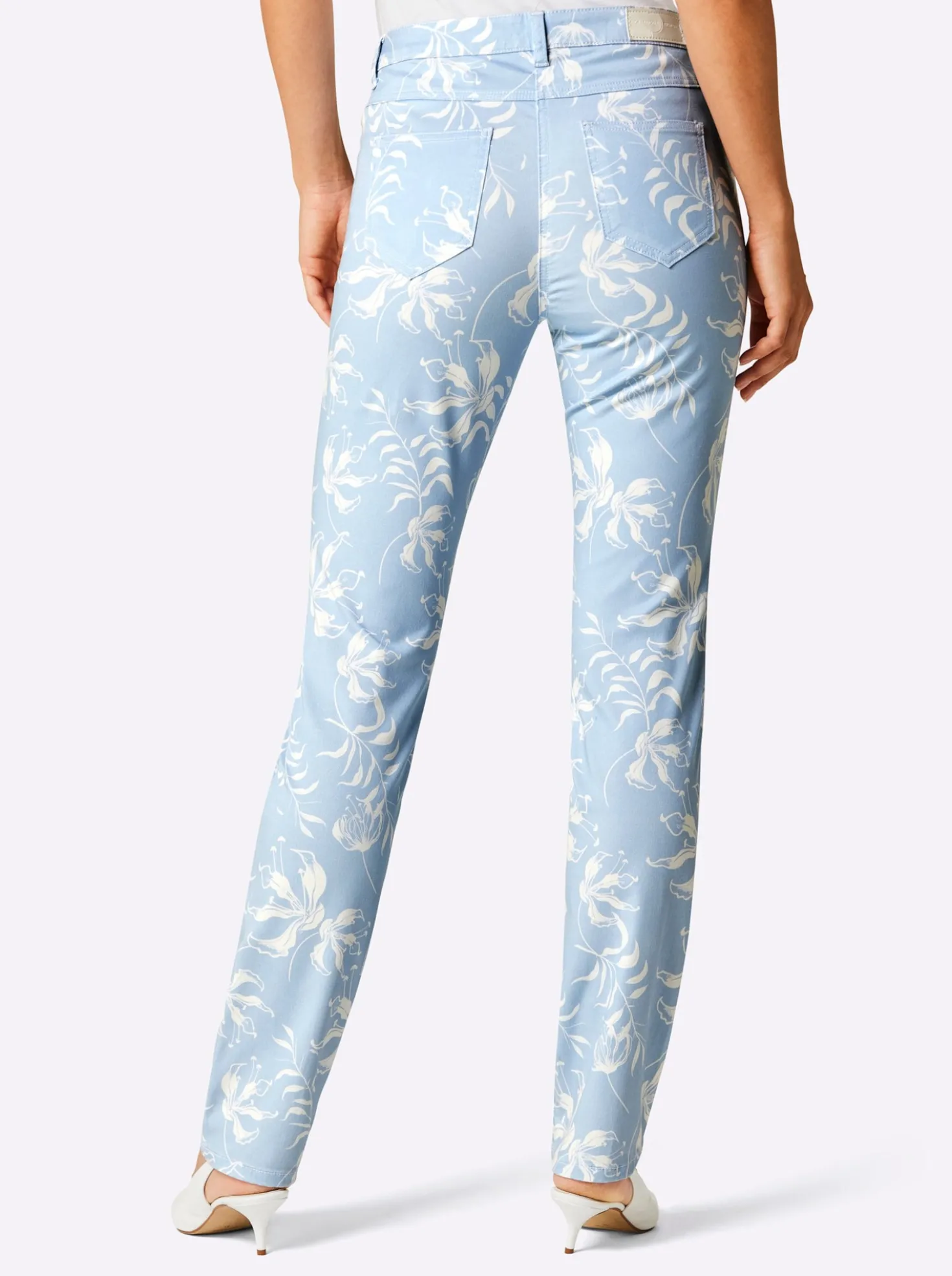Druckhose mit 55% Lyocell