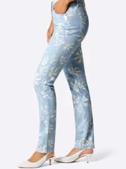 Druckhose mit 55% Lyocell