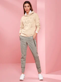 Druckhose mit Zipper-Taschen