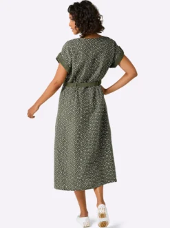 Druckkleid aus reinem Leinen