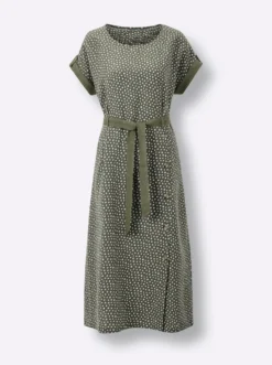 Druckkleid aus reinem Leinen