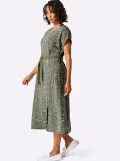 Druckkleid aus reinem Leinen