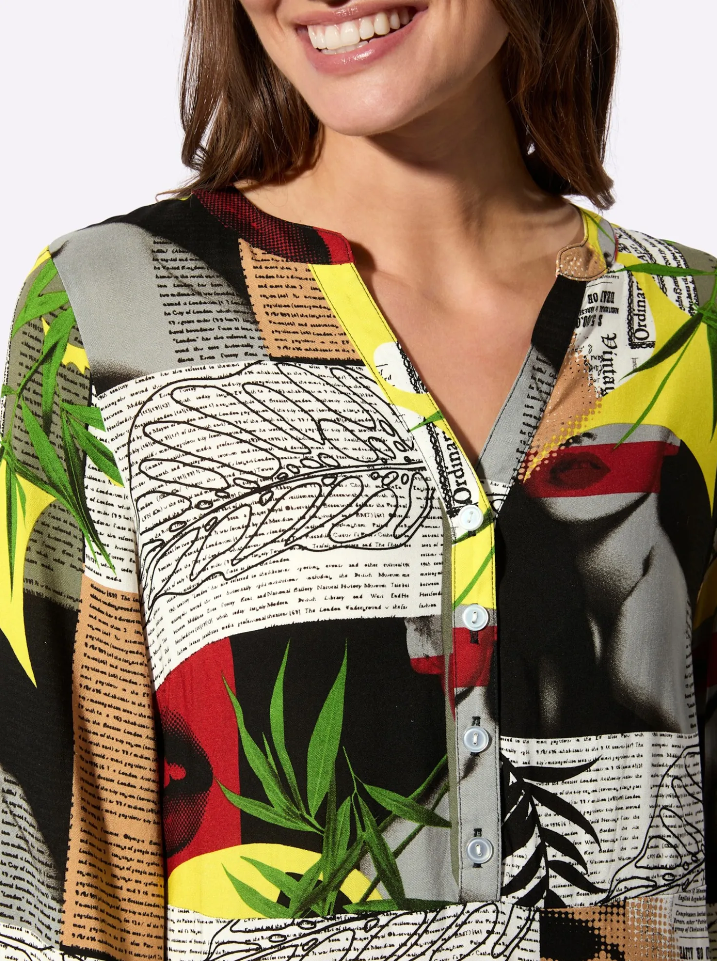Druckkleid in leichter A.Linie