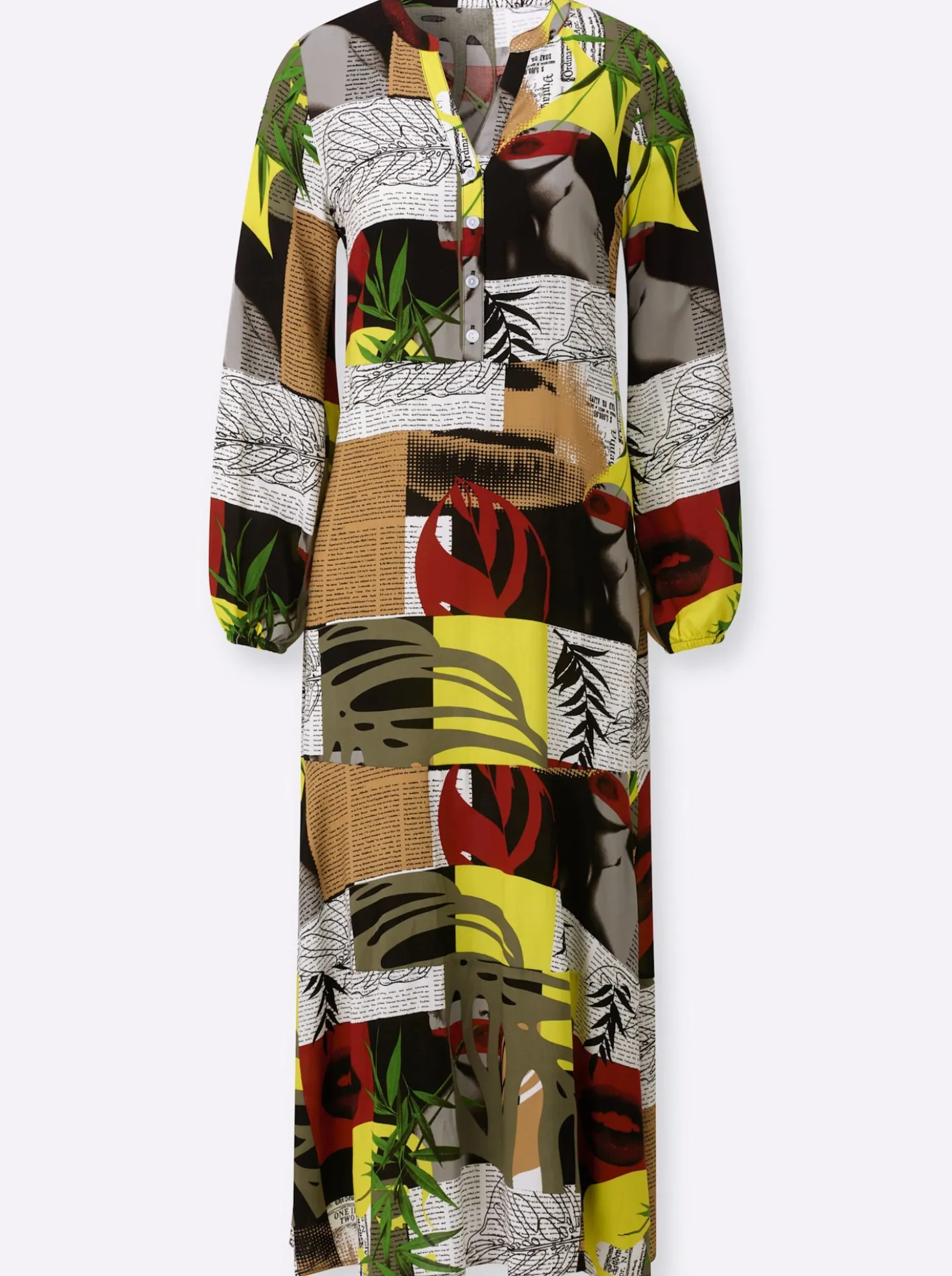 Druckkleid in leichter A.Linie