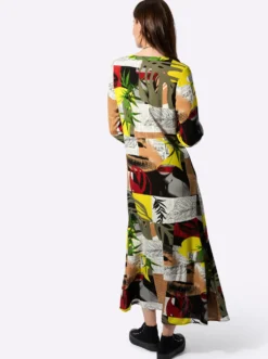 Druckkleid in leichter A.Linie