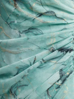Druckkleid in Mesh-Qualität