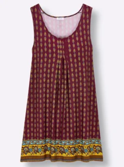 Druckkleid mit Biesen