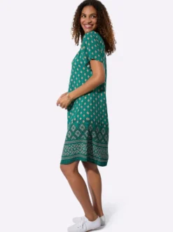 Druckkleid mit Bordürendruck