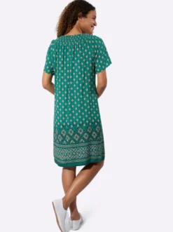 Druckkleid mit Bordürendruck