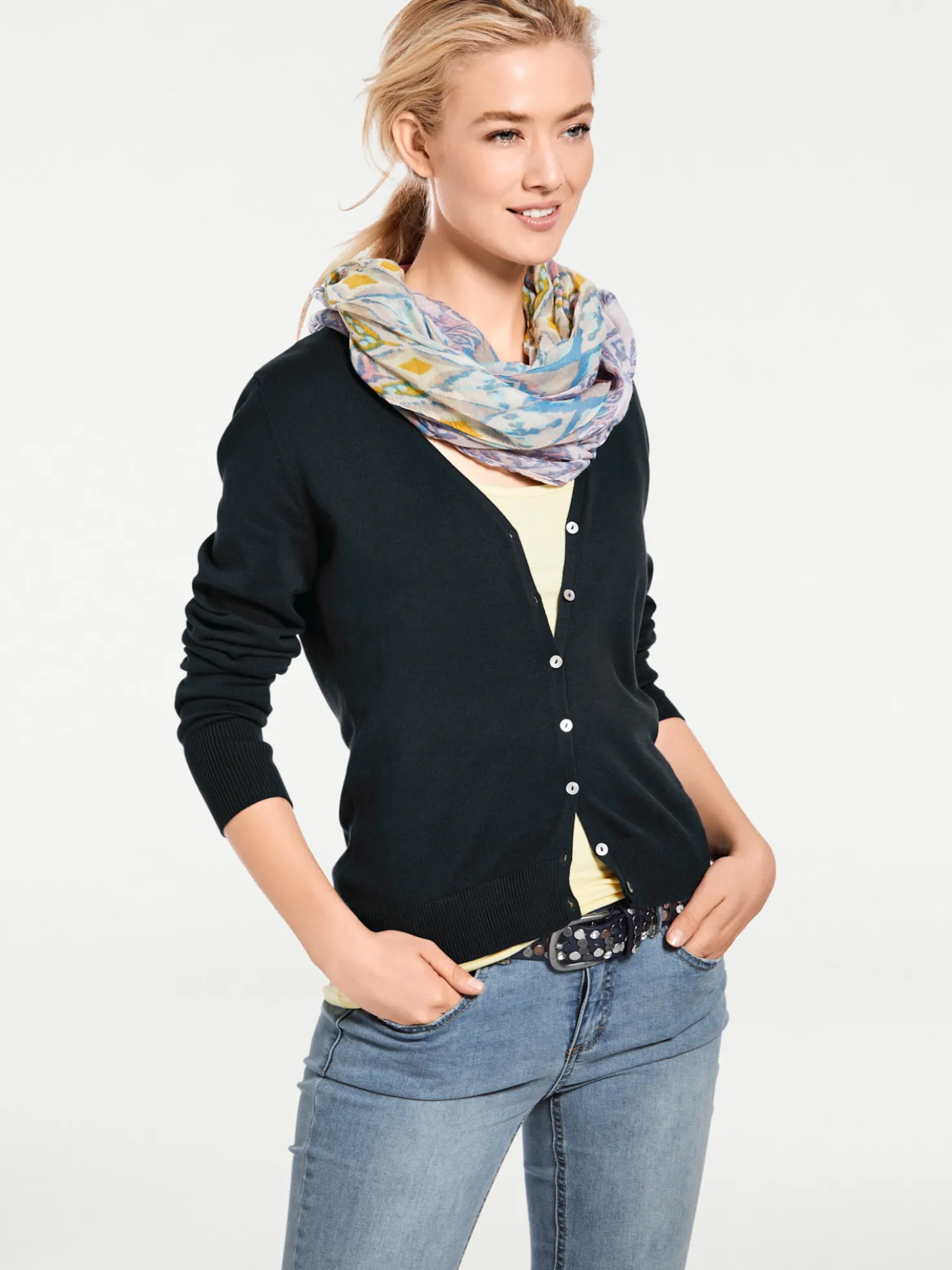 Feinstrickjacke im Cardigan-Style