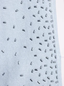 Feinstrickjacke mit kleinen Glitzersteinchen
