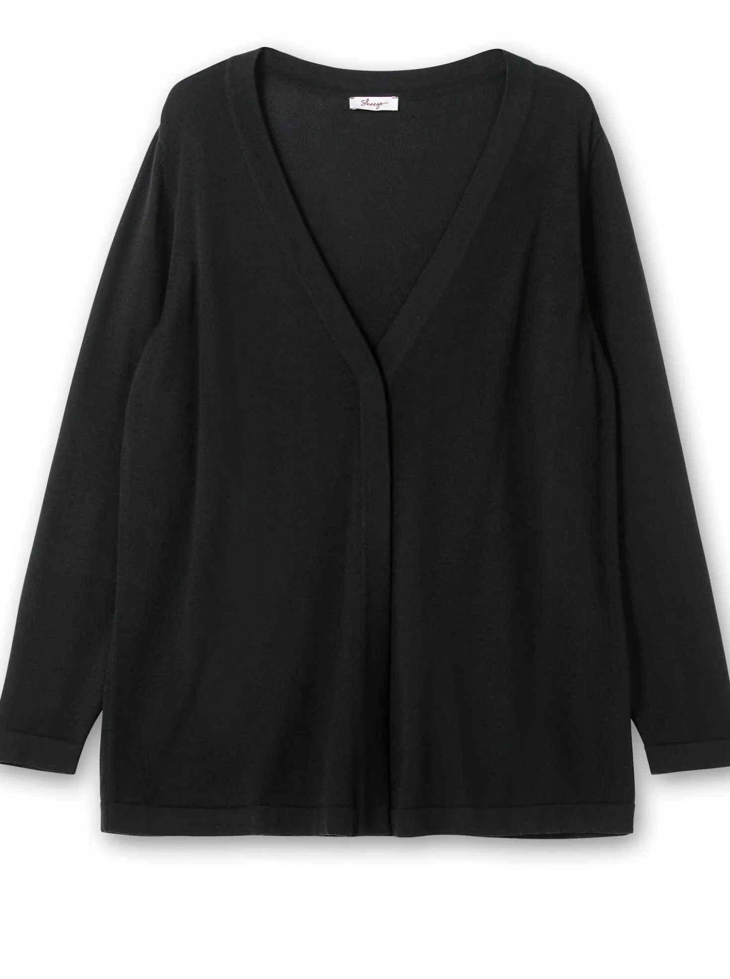 Feinstrickjacke mit 1-Knopf-Verschluss