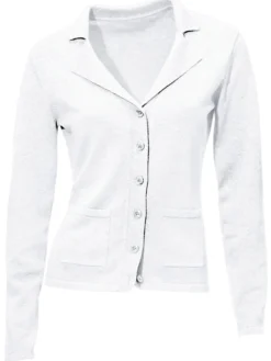 Feinstrickjacke mit Reverskragen