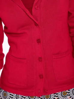 Feinstrickjacke mit Reverskragen