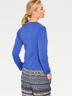 Feinstrickjacke mit Reverskragen