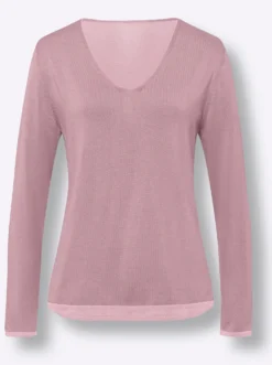 Feinstrickpullover , hinten länger
