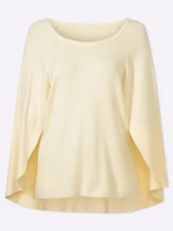 Feinstrickpullover im Poncho-Style