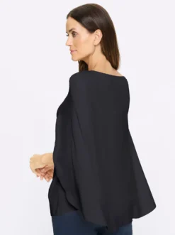 Feinstrickpullover im Poncho-Style
