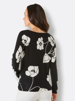 Feinstrickpullover im Seiden-Kaschmir-Mix