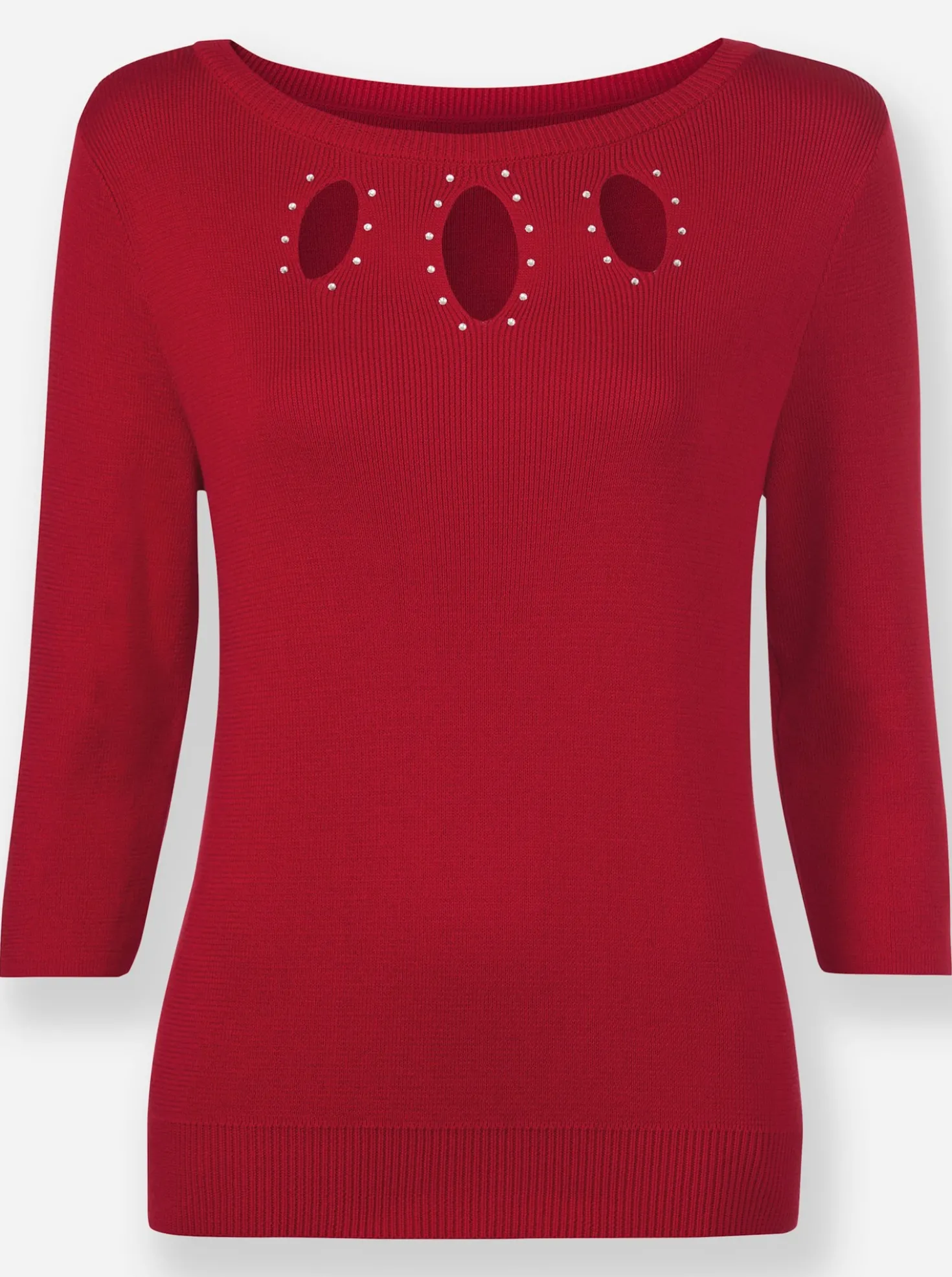 Feinstrickpullover mit Cut-outs