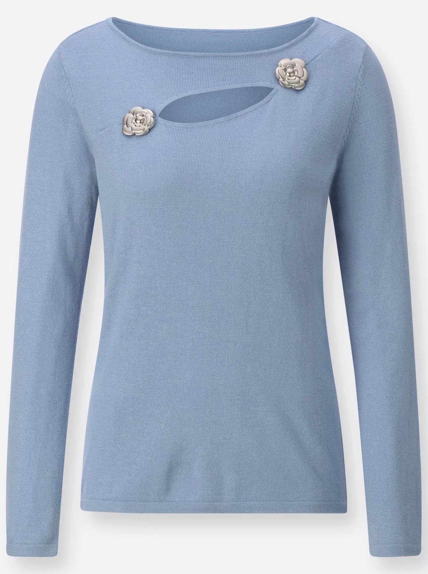 Feinstrickpullover mit Cut-Out