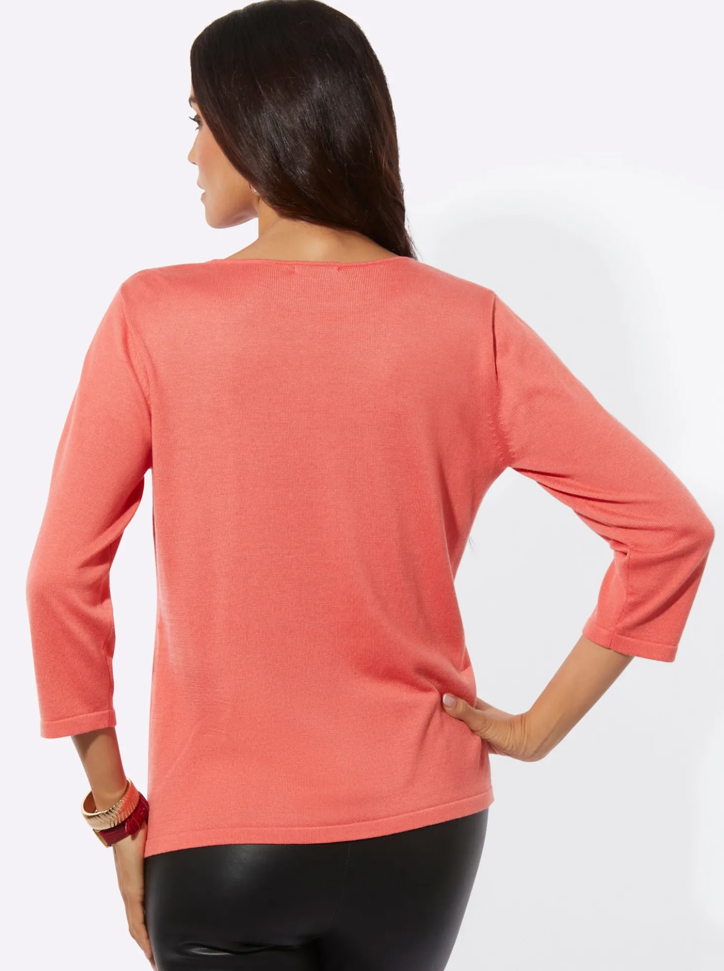 Feinstrickpullover mit Metallsteinchen