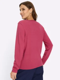 Feinstrickpullover mit Metallplättchen-Applikation