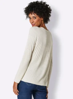 Feinstrickpullover mit Raglan-Ärmeln