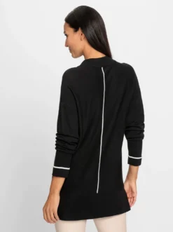 Feinstrickpullover mit Seitenschlitzen