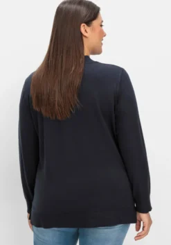 Feinstrickpullover mit Stehkragen